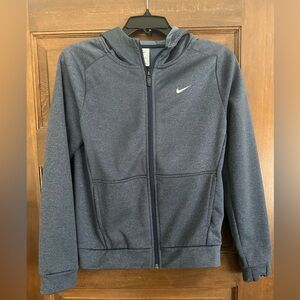 Nike Youth Blue Therma Fit Zip-Up Hoodie